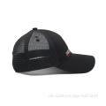 Klassiker Custom Black Mesh Sticked Trucker Hat Cap